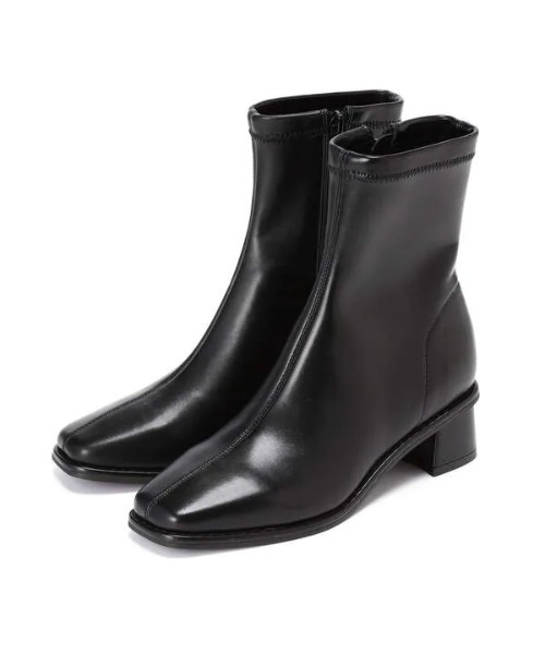 N.（N. Natural Beauty Basic）（エヌエヌナチュラルビューティーベーシック）の「◆クルミステッチストレッチショートブーツ（ブーツ・レディース・ブラック/ブラウン/オフホワイト・MEDIUM/LARGE）」の19枚目の写真