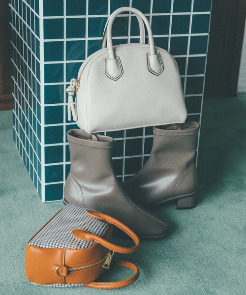 N.（N. Natural Beauty Basic）（エヌエヌナチュラルビューティーベーシック）の「◆クルミステッチストレッチショートブーツ（ブーツ・レディース・ブラック/ブラウン/オフホワイト・MEDIUM/LARGE）」の14枚目の写真