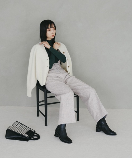 N.（N. Natural Beauty Basic）（エヌエヌナチュラルビューティーベーシック）の「◆クルミステッチストレッチショートブーツ（ブーツ・レディース・ブラック/ブラウン/オフホワイト・MEDIUM/LARGE）」の9枚目の写真