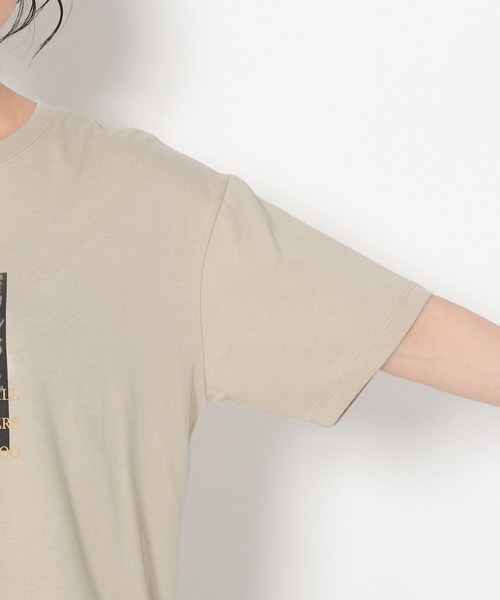 mysty woman（ミスティウーマン）の「モノクロフォトカラーロゴＴ 229110（Tシャツ/カットソー・レディース・チャコール/ダークベージュ/オフホワイト・FREE）」の14枚目の写真