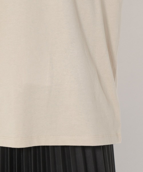 mysty woman（ミスティウーマン）の「モノクロフォトカラーロゴＴ 229110（Tシャツ/カットソー・レディース・チャコール/ダークベージュ/オフホワイト・FREE）」の13枚目の写真