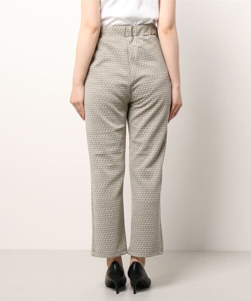 Samansa Mos2 blue（サマンサモスモスブルー）の「カットジャカードパンツ（その他パンツ・レディース・グレー/ブラウン/ブラック・ﾌﾘ-）」の6枚目の写真