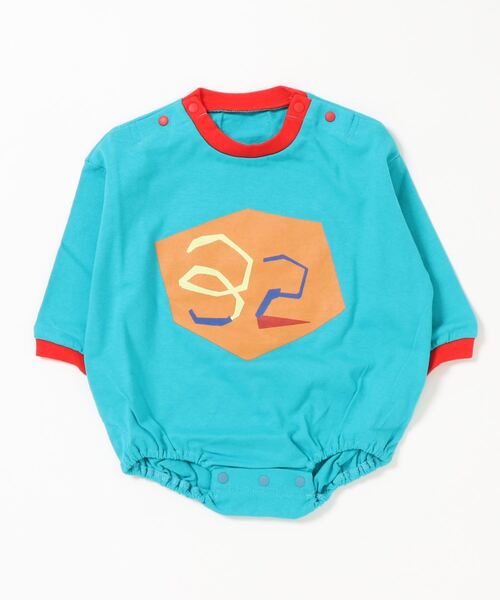 HOGAN RANCH WEAR(ホーガンランチウエア)の「ナガソデボディシャツ(H-6707/70~80cm)(肌着・キッズ・ライトブルー/オレンジ/オフホワイト・70/80)」の3枚目の写真