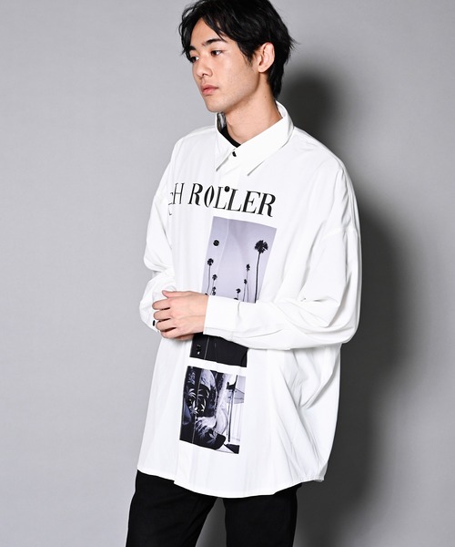 GALLIS ADDICTION（ガリスアディクション）の「GA RANDOM-PHOTO L/S SHIRT/ランダムフォト 長袖シャツ（シャツ/ブラウス・メンズ・ホワイト/ブラック・FREE）」の17枚目の写真