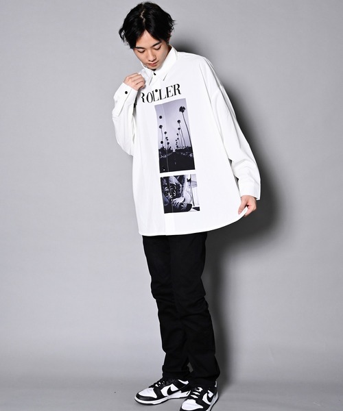 GALLIS ADDICTION（ガリスアディクション）の「GA RANDOM-PHOTO L/S SHIRT/ランダムフォト 長袖シャツ（シャツ/ブラウス・メンズ・ホワイト/ブラック・FREE）」の22枚目の写真