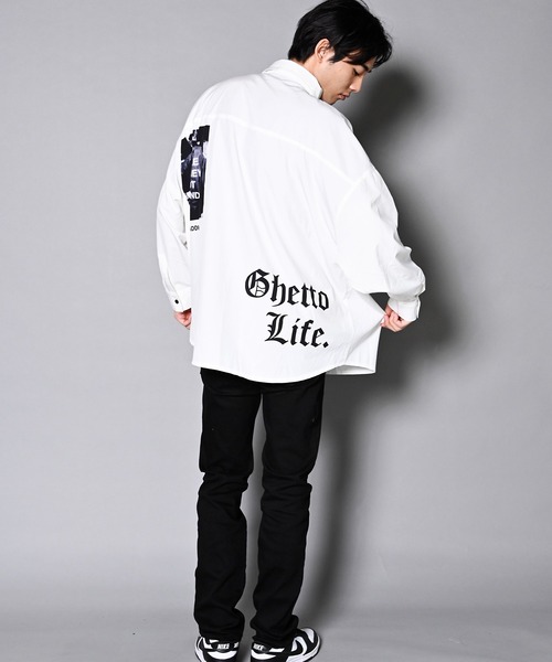 GALLIS ADDICTION（ガリスアディクション）の「GA RANDOM-PHOTO L/S SHIRT/ランダムフォト 長袖シャツ（シャツ/ブラウス・メンズ・ホワイト/ブラック・FREE）」の13枚目の写真