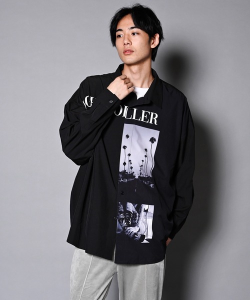 GALLIS ADDICTION（ガリスアディクション）の「GA RANDOM-PHOTO L/S SHIRT/ランダムフォト 長袖シャツ（シャツ/ブラウス・メンズ・ホワイト/ブラック・FREE）」の18枚目の写真