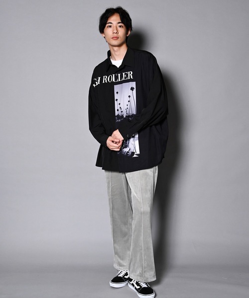 GALLIS ADDICTION（ガリスアディクション）の「GA RANDOM-PHOTO L/S SHIRT/ランダムフォト 長袖シャツ（シャツ/ブラウス・メンズ・ホワイト/ブラック・FREE）」の9枚目の写真