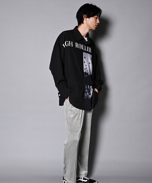 GALLIS ADDICTION（ガリスアディクション）の「GA RANDOM-PHOTO L/S SHIRT/ランダムフォト 長袖シャツ（シャツ/ブラウス・メンズ・ホワイト/ブラック・FREE）」の19枚目の写真