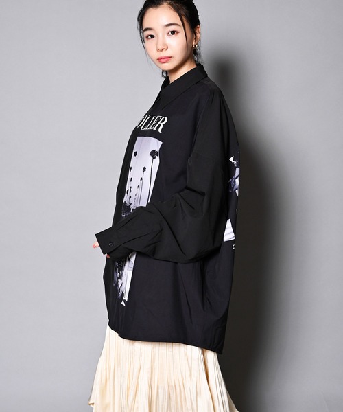 GALLIS ADDICTION（ガリスアディクション）の「GA RANDOM-PHOTO L/S SHIRT/ランダムフォト 長袖シャツ（シャツ/ブラウス・メンズ・ホワイト/ブラック・FREE）」の5枚目の写真