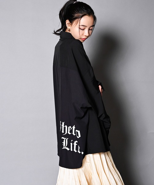 GALLIS ADDICTION（ガリスアディクション）の「GA RANDOM-PHOTO L/S SHIRT/ランダムフォト 長袖シャツ（シャツ/ブラウス・メンズ・ホワイト/ブラック・FREE）」の10枚目の写真