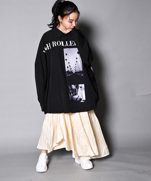 GALLIS ADDICTION（ガリスアディクション）の「GA RANDOM-PHOTO L/S SHIRT/ランダムフォト 長袖シャツ（シャツ/ブラウス・メンズ・ホワイト/ブラック・FREE）」の20枚目の写真