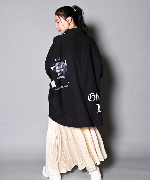 GALLIS ADDICTION（ガリスアディクション）の「GA RANDOM-PHOTO L/S SHIRT/ランダムフォト 長袖シャツ（シャツ/ブラウス・メンズ・ホワイト/ブラック・FREE）」の6枚目の写真