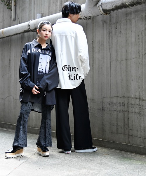 GALLIS ADDICTION（ガリスアディクション）の「GA RANDOM-PHOTO L/S SHIRT/ランダムフォト 長袖シャツ（シャツ/ブラウス・メンズ・ホワイト/ブラック・FREE）」の16枚目の写真