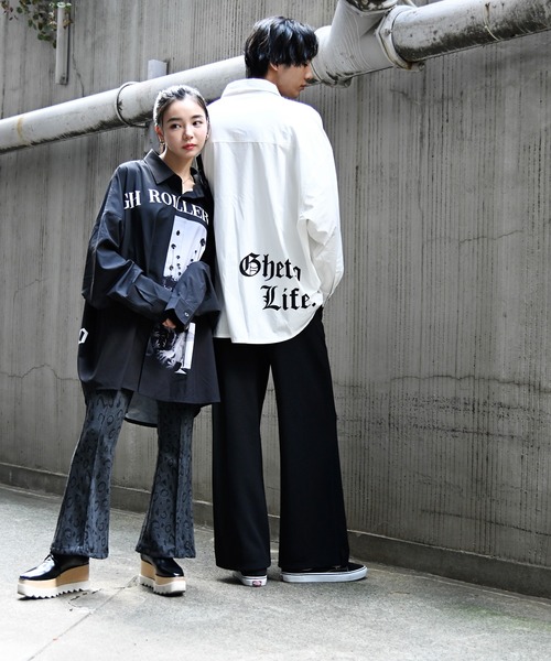 GALLIS ADDICTION（ガリスアディクション）の「GA RANDOM-PHOTO L/S SHIRT/ランダムフォト 長袖シャツ（シャツ/ブラウス・メンズ・ホワイト/ブラック・FREE）」の21枚目の写真