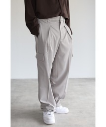 センタープレス ワイドカーゴパンツ <セットアップ>