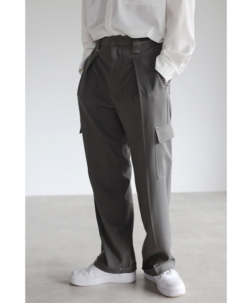 lig.  ワイドカーゴパンツ　グレー ワイドカーゴストレッチパンツ｜REPLAY リプレイ公式通販サイト