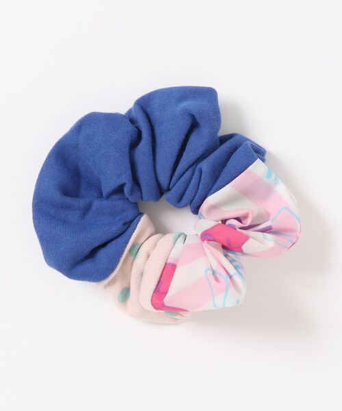 tone(トーン)の「【rurururu】シュシュ*ブルー×ピンク×リボン(シュシュ・レディース・ブラック・FREE)」の1枚目の写真