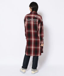 AVIREX | チェックシャツワンピース ハリケーンハンタース/ CHECK SHIRT ONEPIECE HURRICAINE HUNTERS(シャツワンピース)