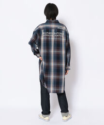 AVIREX | チェックシャツワンピース ハリケーンハンタース/ CHECK SHIRT ONEPIECE HURRICAINE HUNTERS(シャツワンピース)