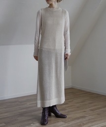 UNFIELD | 【UNFIELD メッシュニットベストワンピース】(ワンピース)
