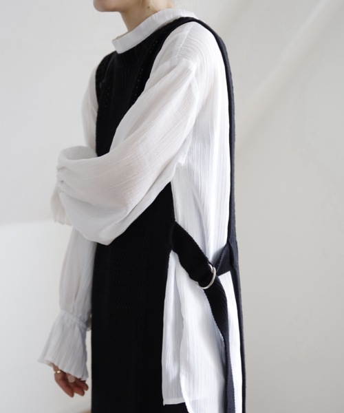 UNFIELD(アンフィールド)の「【UNFIELD メッシュニットベストワンピース】(ワンピース・レディース・ブラック/キナリ/オリーブ・FREE)」の17枚目の写真