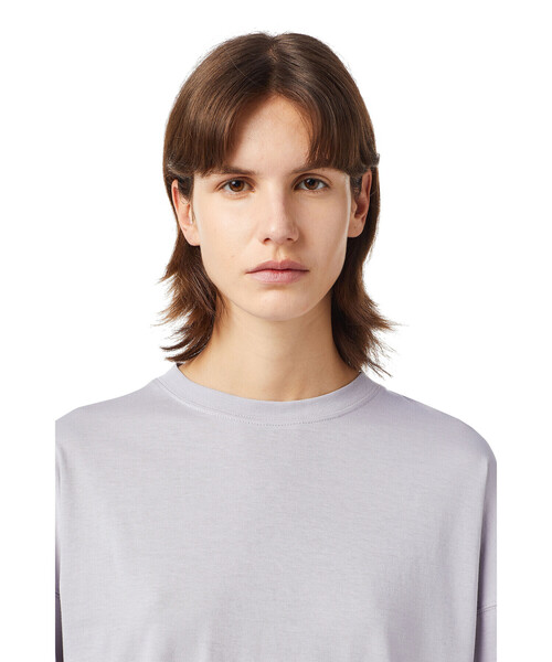 DIESEL（ディーゼル）の「レディース サステナブル Tシャツ リラックスフィット ロゴラベル ロンT（Tシャツ/カットソー・レディース・ホワイト/グレー/ブラック/ピンク・SMALL/X-SMALL/MEDIUM/LARGE）」の13枚目の写真