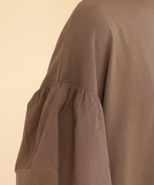 Ray BEAMS(レイビームス)の「Ray BEAMS / カットソー ボリュームスリーブ ワンピース(ワンピース・レディース・ブラック/ブラウン系その他4/グリーン系その他2・ONE SIZE)」の14枚目の写真