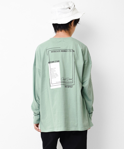 RAT EFFECT(ラットエフェクト)の「ネオンプリントロングTシャツ(Tシャツ/カットソー・キッズ・チャコールグレー/ライトブルー/グリーン/グレー/ブラック/オフホワイト/ホワイト系その他・160/140/120/130/150/170)」の6枚目の写真