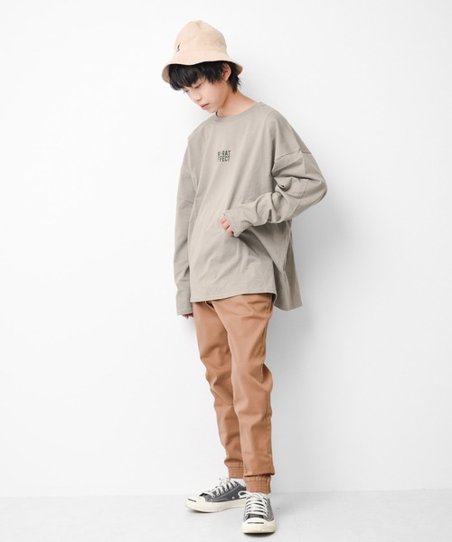 RAT EFFECT(ラットエフェクト)の「ネオンプリントロングTシャツ(Tシャツ/カットソー・キッズ・チャコールグレー/ライトブルー/グリーン/グレー/ブラック/オフホワイト/ホワイト系その他・160/140/120/130/150/170)」の11枚目の写真