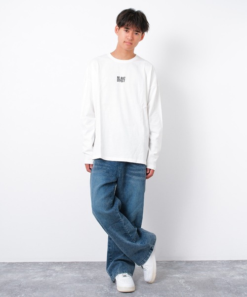 RAT EFFECT(ラットエフェクト)の「ネオンプリントロングTシャツ(Tシャツ/カットソー・キッズ・チャコールグレー/ライトブルー/グリーン/グレー/ブラック/オフホワイト/ホワイト系その他・160/140/120/130/150/170)」の13枚目の写真