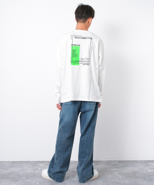 RAT EFFECT(ラットエフェクト)の「ネオンプリントロングTシャツ(Tシャツ/カットソー・キッズ・チャコールグレー/ライトブルー/グリーン/グレー/ブラック/オフホワイト/ホワイト系その他・160/140/120/130/150/170)」の12枚目の写真
