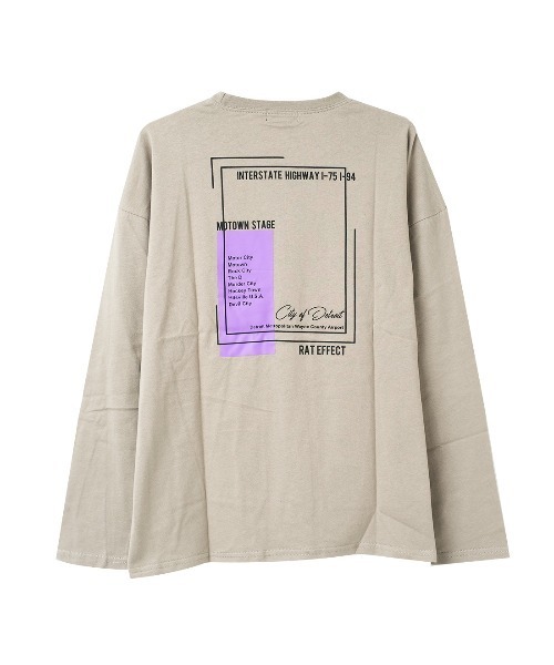 RAT EFFECT(ラットエフェクト)の「ネオンプリントロングTシャツ(Tシャツ/カットソー・キッズ・チャコールグレー/ライトブルー/グリーン/グレー/ブラック/オフホワイト/ホワイト系その他・160/140/120/130/150/170)」の19枚目の写真