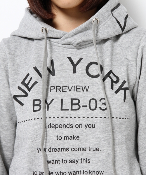 LB-03(エルビー・ゼロスリー)の「【MLB by LB-03】NY HOODワンピース(ワンピース・レディース・グレー系/ネイビー系・フリ-)」の7枚目の写真