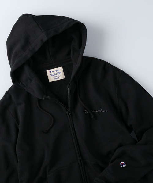 Champion（チャンピオン）の「【Champion】ロゴ刺繍ジップパーカー（パーカー・メンズ・ホワイト/グレー/ブラック・S/M/L/XL）」の8枚目の写真
