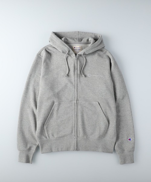Champion（チャンピオン）の「【Champion】ロゴ刺繍ジップパーカー（パーカー・メンズ・ホワイト/グレー/ブラック・S/M/L/XL）」の10枚目の写真