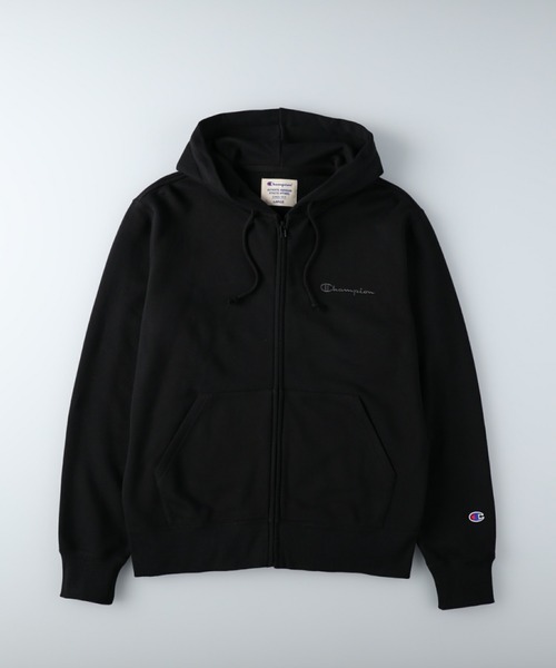 Champion（チャンピオン）の「【Champion】ロゴ刺繍ジップパーカー（パーカー・メンズ・ホワイト/グレー/ブラック・S/M/L/XL）」の11枚目の写真