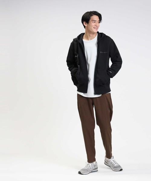 Champion（チャンピオン）の「【Champion】ロゴ刺繍ジップパーカー（パーカー・メンズ・ホワイト/グレー/ブラック・S/M/L/XL）」の20枚目の写真