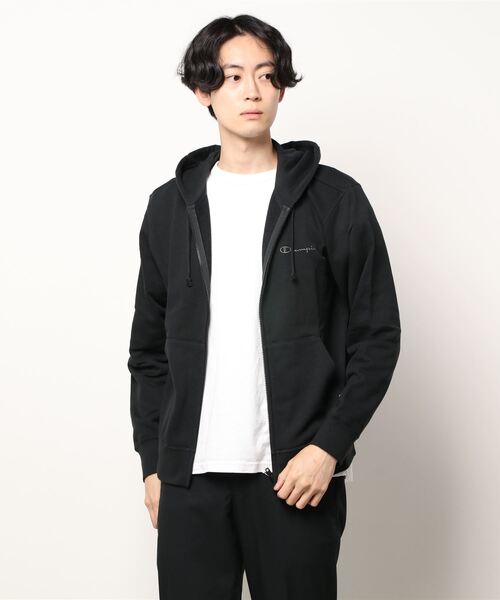 Champion（チャンピオン）の「【Champion】ロゴ刺繍ジップパーカー（パーカー・メンズ・ホワイト/グレー/ブラック・S/M/L/XL）」の17枚目の写真