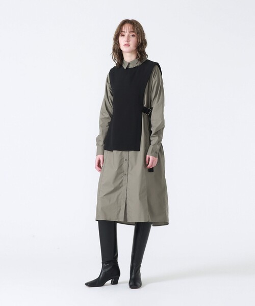 LOVELESS（ラブレス）の「ベストセット オーバーシャツドレス（シャツワンピース・レディース・ネイビー/グリーン系その他5・36）」の10枚目の写真