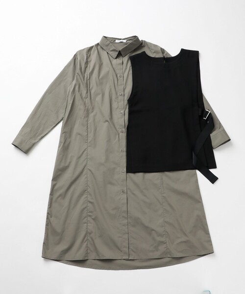 LOVELESS（ラブレス）の「ベストセット オーバーシャツドレス（シャツワンピース・レディース・ネイビー/グリーン系その他5・36）」の18枚目の写真