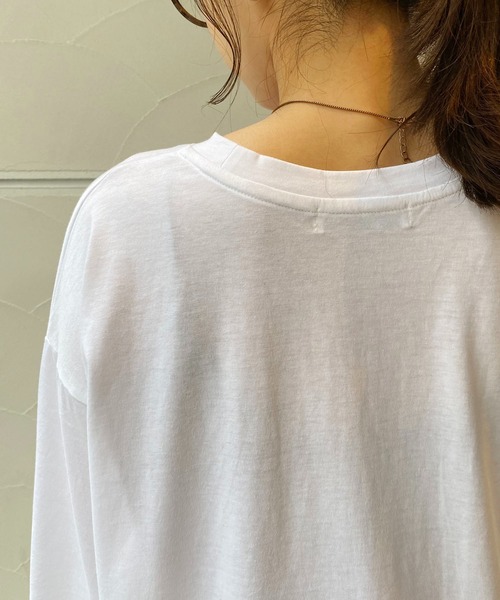 CAPRICIEUX LE'MAGE（カプリシューレマージュ）の「シルケットロンT（Tシャツ/カットソー・レディース・ホワイト/ブラック・FREE）」の22枚目の写真