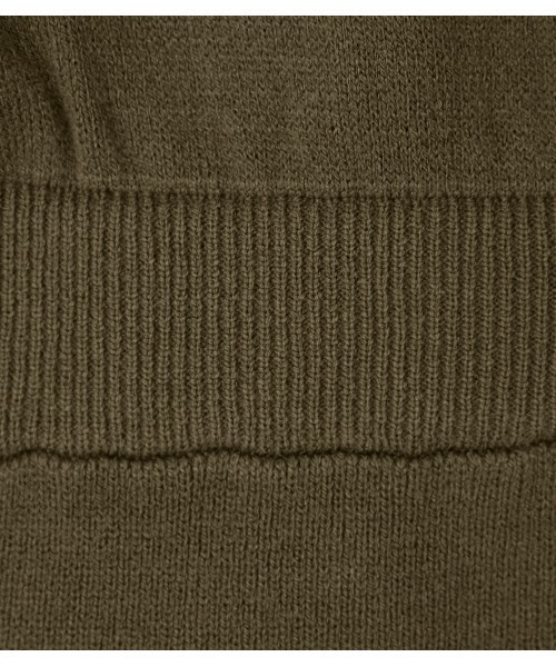 AZUL by moussy(アズールバイマウジー)の「【PLUS】ASYMMETRY DRAPE KNIT ONEPIECE/アシンメトリードレープニットワンピース(ワンピース・レディース・ダークカーキ/ライトブラウン/ブラック・SMALL/MEDIUM)」の7枚目の写真