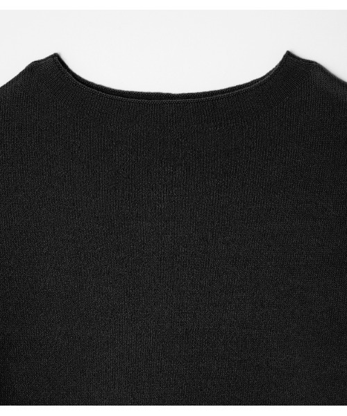 AZUL by moussy(アズールバイマウジー)の「【PLUS】ASYMMETRY DRAPE KNIT ONEPIECE/アシンメトリードレープニットワンピース(ワンピース・レディース・ダークカーキ/ライトブラウン/ブラック・SMALL/MEDIUM)」の9枚目の写真