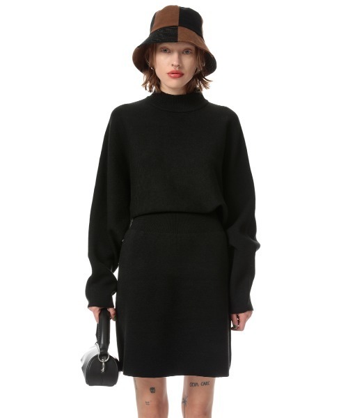 新品未使用☆ウエストリブニットワンピース SLY（スライ）の「WAIST RIB KNIT OP/ウエストリブニット