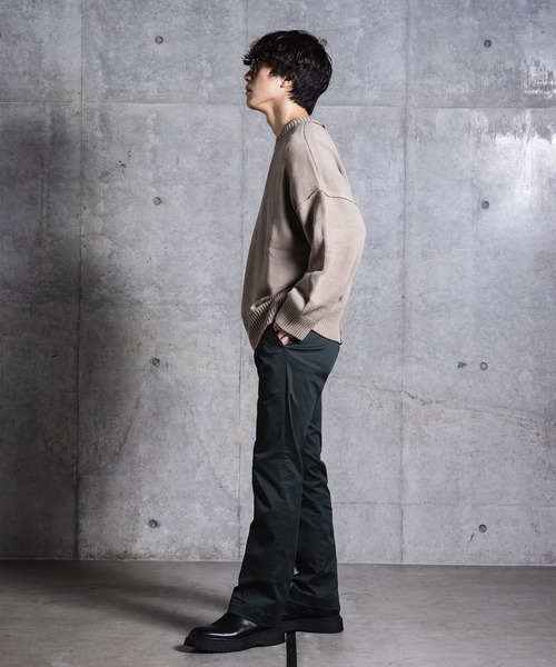 NIDO（ニド）の「バックオープンニットプルオーバー（ニット/セーター・メンズ・ブラック/ブルー/グレイッシュベージュ・M/L）」の22枚目の写真