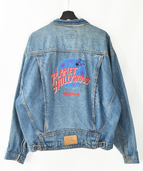 【ヴィンテージ古着】90's PLANET HOLLYWOOD デニムジャケット
