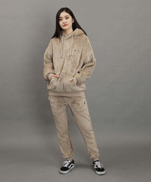 U.S. POLO ASSN.(ユーエスポロアッスン)の「U.S. POLO ASSN. / ユーエスポロアッスン 別注 コラボ ボア フリース プル パーカー(パーカー・メンズ・ホワイト/ブラック/ネイビー/グレイッシュベージュ・MEDIUM/LARGE)」の16枚目の写真