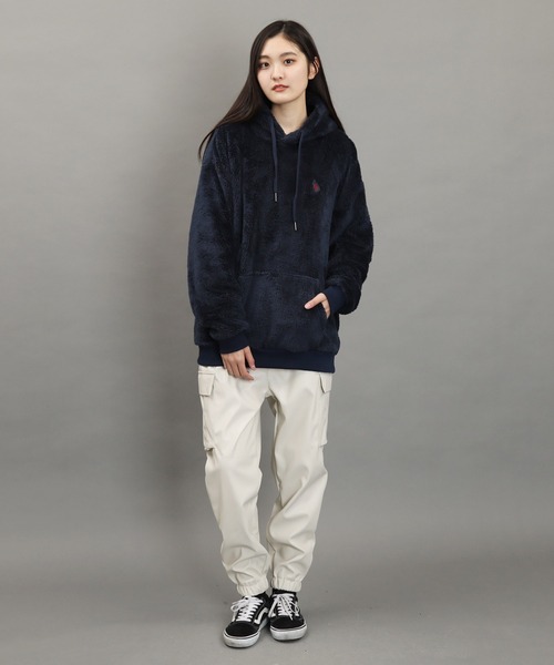 U.S. POLO ASSN.(ユーエスポロアッスン)の「U.S. POLO ASSN. / ユーエスポロアッスン 別注 コラボ ボア フリース プル パーカー(パーカー・メンズ・ホワイト/ブラック/ネイビー/グレイッシュベージュ・MEDIUM/LARGE)」の19枚目の写真