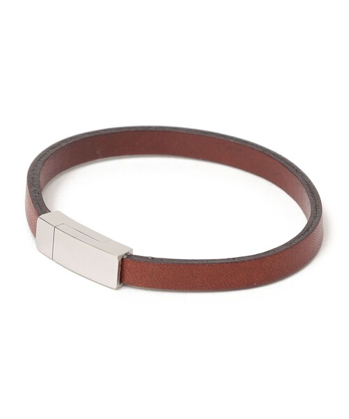 SHIPS any（シップス エニィ）の「SHIPS any: レザー マグネット ブレスレット 2◇（ブレスレット・メンズ・ブラウン/ブラック・ONE SIZE）」の4枚目の写真